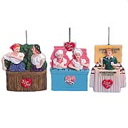 I Love Lucy 4-Inch Resin Ornaments